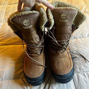 Timberland Women's Rime Ridge 8" Quack WP Boots Tan 40622 Size 7